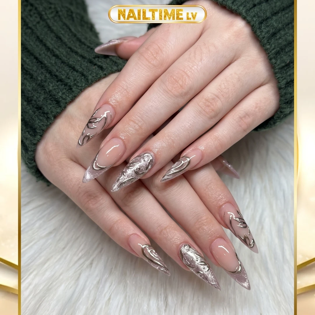 September-inspired nail art